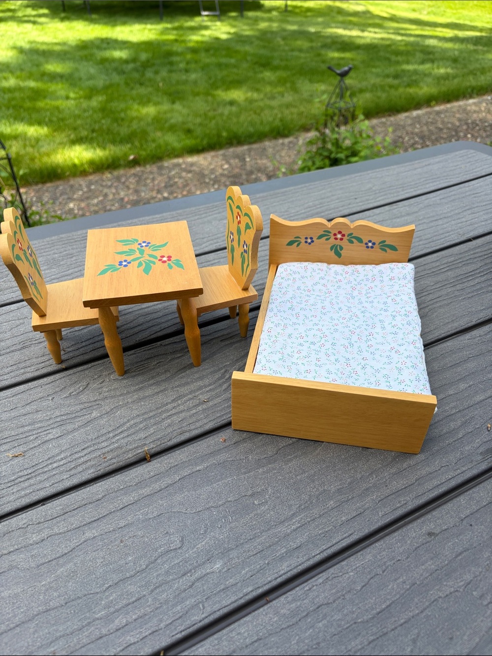 Taiwan Collectible Wood Doll Furniture Lot